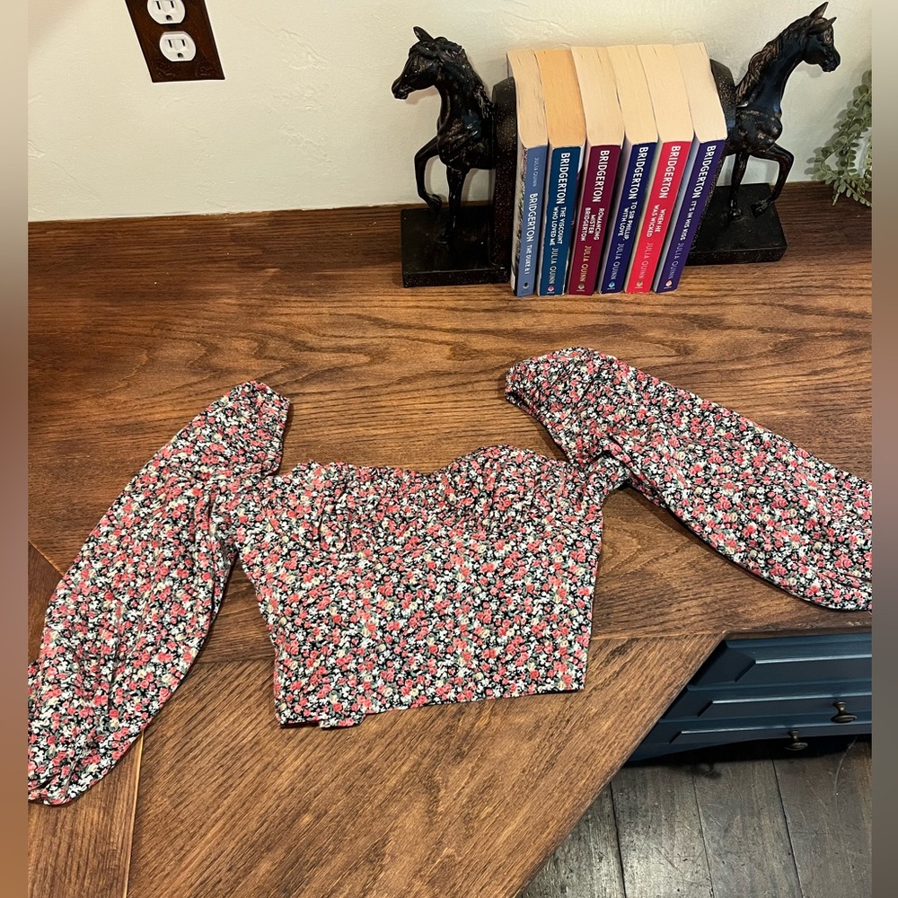 Vici Flower Corset Crop Top